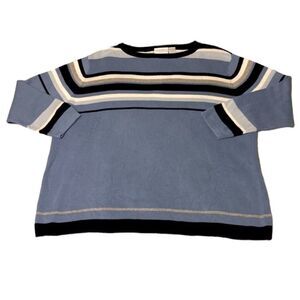 Liz Claiborne blue striped sweater 2X